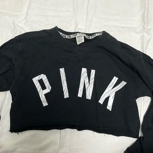 PINK Victoria Secret cutoff sweatshirt
